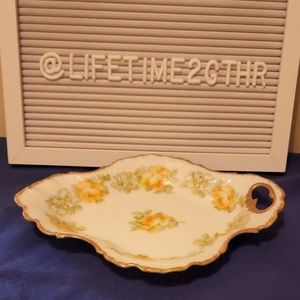 Limoges Coronet France Hand Painted Porcelain Dish